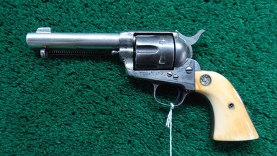 DFC INSPECTED COLT SINGLE ACTION ARMY REVOLVER IN 45 WITH HOLSTER - Image 3 of 23