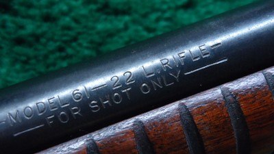 SMOOTHBORE WINCHESTER MODEL 61 RIFLE 