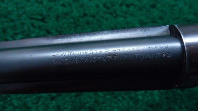 WINCHESTER MODEL 1903 PISTOL GRIP DELUXE SEMI-AUTOMATIC RIFLE - Image 6 of 23