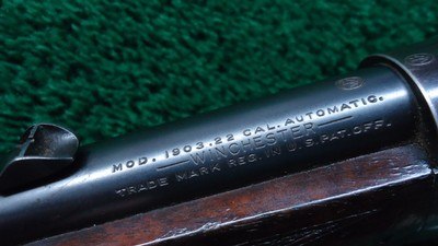 WINCHESTER MODEL 1903 PISTOL GRIP DELUXE SEMI-AUTOMATIC RIFLE - Image 6 of 22