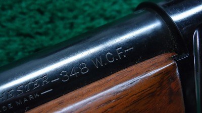 PRE-WAR DELUXE WINCHESTER MODEL 71 RIFLE IN CALIBER 348 - Image 6 of 25