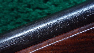 WINCHESTER MODEL 67 BOLT ACTION SINGLE SHOT RIFLE FOR 22 S, L & LR - Image 6 of 21