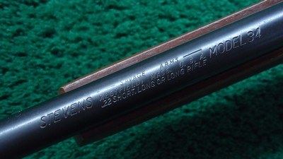 STEVENS-SAVAGE MODEL 34 BOLT ACTION RIFLE FOR 22 S, L or LR - Image 12 of 23