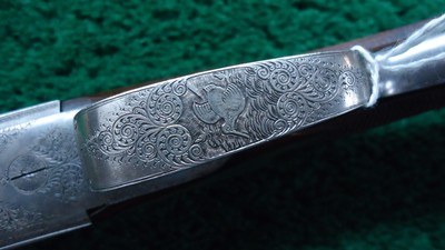 FACTORY ENGRAVED GAME SCENE OVER/UNDER AUSTRIAN 12 GAUGE SHOTGUN - Image 13 of 25