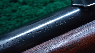 WINCHESTER MODEL 07 SEMI-AUTO RIFLE IN 351 CAL - Image 6 of 22