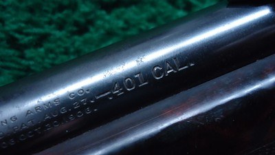 FIRST YEAR WINCHESTER DELUXE MODEL 1910 S.L. SEMI-AUTO RIFLE IN 401 CAL - Image 6 of 24