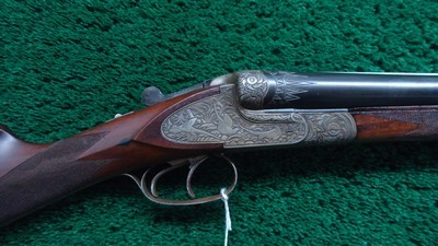 *Sale Pending* - ENGRAVED ADAM SCHURK SIDE BY SIDE 12 GAUGE SHOTGUN - Image 1 of 25