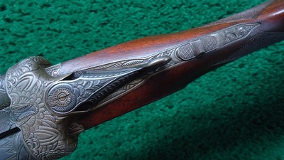 *Sale Pending* - ENGRAVED ADAM SCHURK SIDE BY SIDE 12 GAUGE SHOTGUN - Image 9 of 25