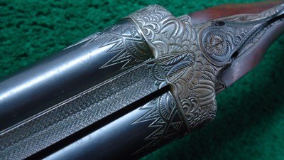 *Sale Pending* - ENGRAVED ADAM SCHURK SIDE BY SIDE 12 GAUGE SHOTGUN - Image 11 of 25