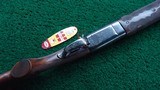 CUSTOM ENGRAVED WINCHESTER MODEL 24 SXS DOUBLE BARREL 12 GA. SHOTGUN - Image 3 of 25