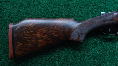 CUSTOM ENGRAVED WINCHESTER MODEL 24 SXS DOUBLE BARREL 12 GA. SHOTGUN - Image 23 of 25