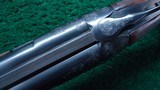 CUSTOM ENGRAVED WINCHESTER MODEL 24 SXS DOUBLE BARREL 12 GA. SHOTGUN - Image 11 of 25