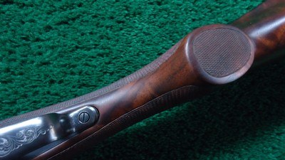 CUSTOM ENGRAVED WINCHESTER MODEL 24 SXS DOUBLE BARREL 12 GA. SHOTGUN - Image 14 of 25