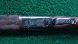 CUSTOM ENGRAVED WINCHESTER MODEL 24 SXS DOUBLE BARREL 12 GA. SHOTGUN - Image 10 of 25