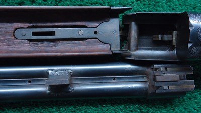 CUSTOM ENGRAVED WINCHESTER MODEL 24 SXS DOUBLE BARREL 12 GA. SHOTGUN - Image 19 of 25