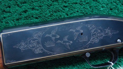 NICK KUSMIT ENGRAVED WINCHESTER MODEL 50 SEMI AUTOMATIC 12 GA. SHOTGUN - Image 8 of 25
