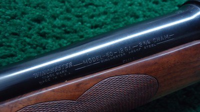 NICK KUSMIT ENGRAVED WINCHESTER MODEL 50 SEMI AUTOMATIC 12 GA. SHOTGUN - Image 15 of 25