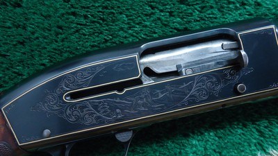 NICK KUSMIT ENGRAVED WINCHESTER MODEL 50 SEMI AUTOMATIC 12 GA. SHOTGUN - Image 9 of 25