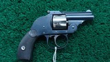 HARRINGTON & RICHARDSON HAMMERLESS BICYCLE FIRST MODEL TOP BREAK REVOLVER IN 32 S&W (black powder) - Image 1 of 9
