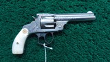 FACTORY ENGRAVED S & W DOUBLE ACTION REVOLVER IN CALIBER 38 - Image 1 of 17