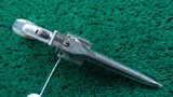 FACTORY ENGRAVED S & W DOUBLE ACTION REVOLVER IN CALIBER 38 - Image 3 of 17