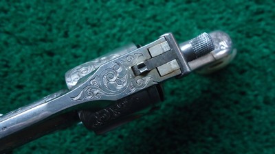 FACTORY ENGRAVED S & W DOUBLE ACTION REVOLVER IN CALIBER 38 - Image 14 of 17