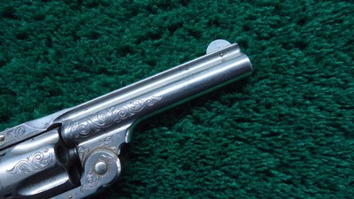 FACTORY ENGRAVED S & W DOUBLE ACTION REVOLVER IN CALIBER 38 - Image 10 of 17