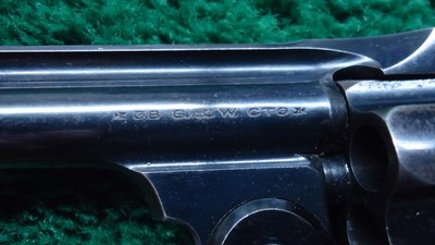SMITH & WESSON SAFETY HAMMERLESS REVOLVER IN CALIBER 38 S & W WITH BOX - Image 9 of 18