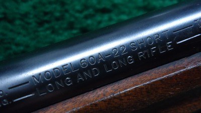 WINCHESTER MODEL 60A SPORTER BOLT ACTION SINGLE SHOT RIFLE FOR .22 S, L & LR - Image 6 of 21