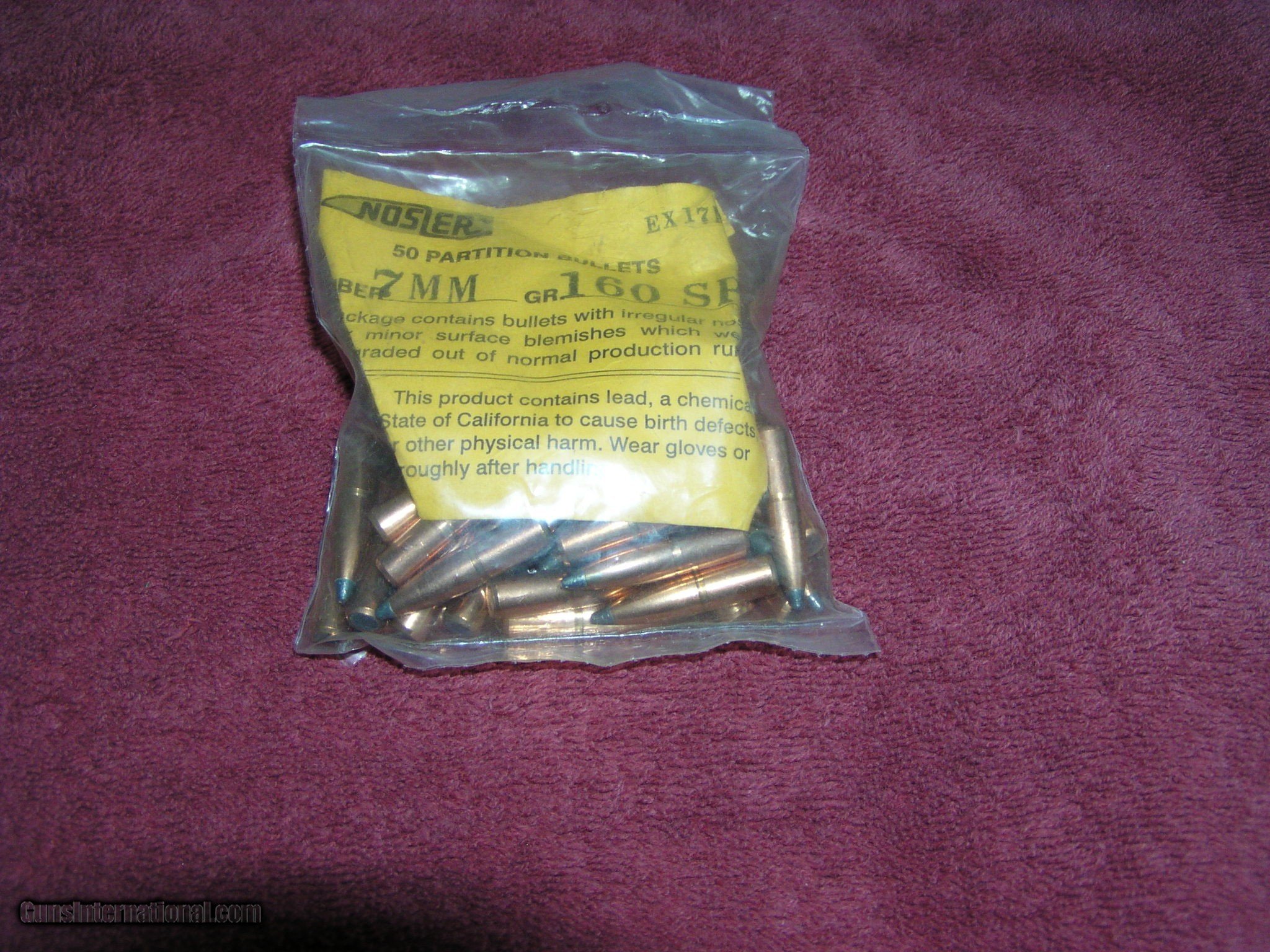 (50) Nosler 7mm 160gr SP Factory Seconds