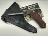 Royal Portuguese Army Contract Luger Pistol, DWM manufacturer, Model 1906, .30 Cal and Holster - 2 of 5
