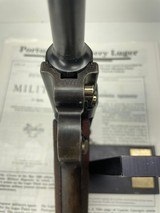 Royal Portuguese Army Contract Luger Pistol, DWM manufacturer, Model 1906, .30 Cal and Holster - 5 of 5