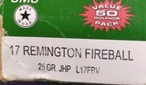 Remington UMC 17 Remington Fireball - 50 rounds factory ammo 25 gr JHP - 5 of 7
