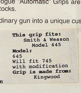 Hogue Exotic Grips Smith & Wesson model 645 - choice of 1 in 3 - Free Shipping - 6 of 7