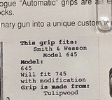 Hogue Exotic Grips Smith & Wesson model 645 - choice of 1 in 3 - Free Shipping - 1 of 7