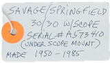 Savage / Springfield 840 E .30-30 Winchester Bolt Action Rifle - 9 of 9