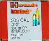 Hornady Interlock .303 CAL (.312