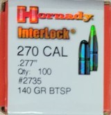 Hornady Interlock 270 CAL (.277