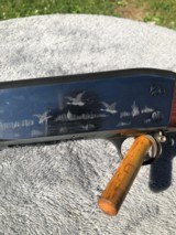 Ithaca Model 37 12 Gauge has Skeet Wood and Hand Chased Engraving - 2 of 15