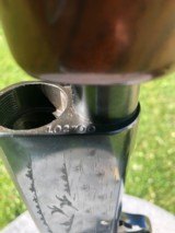 Ithaca Model 37 12 Gauge has Skeet Wood and Hand Chased Engraving - 4 of 15