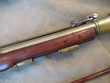 Superb Flintlock Blunderbuss with Brass Barrel and Spring Bayonet by T. Richards of London circa 1800 with inscribed muzzle - 14 of 15