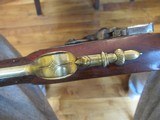 Superb Flintlock Blunderbuss with Brass Barrel and Spring Bayonet by T. Richards of London circa 1800 with inscribed muzzle - 12 of 15