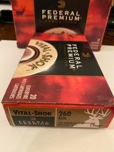 60 rounds Federal Premium .260 Rem. once fired brass - 2 of 3