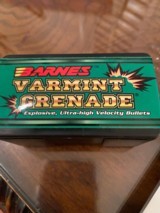 Barnes Varmint Grenade 100 bullets 24372 6mm .243 dia 62 gr HP - 2 of 3