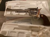 Colt SAA New Frontier. 357/38 Nickle plated 7 1/2”. Like New in box. Unfired unturned All paperwork - 9 of 13