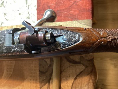 Master engraved & Carved stock 1958 Winchester Model 70 30/06 Excellent condition - Image 6 of 15