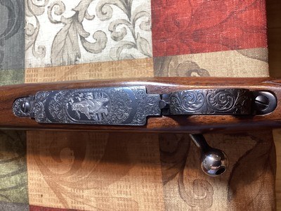 Master engraved & Carved stock 1958 Winchester Model 70 30/06 Excellent condition - Image 8 of 15