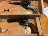 Pair of Uberti Cattleman II revolvers w/ custom grips - 2 of 5