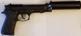 Beretta 92F Slide-Lock with Knight's Armament Snap-On XM9 Suppressor - 1 of 14