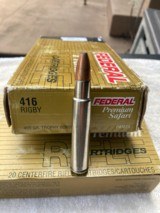 Federal Premium Safari. 416 Rigby - 2 of 5